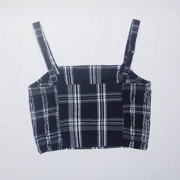 Hollister California Plaid Cropped Tank Top - Picture 2 of 2